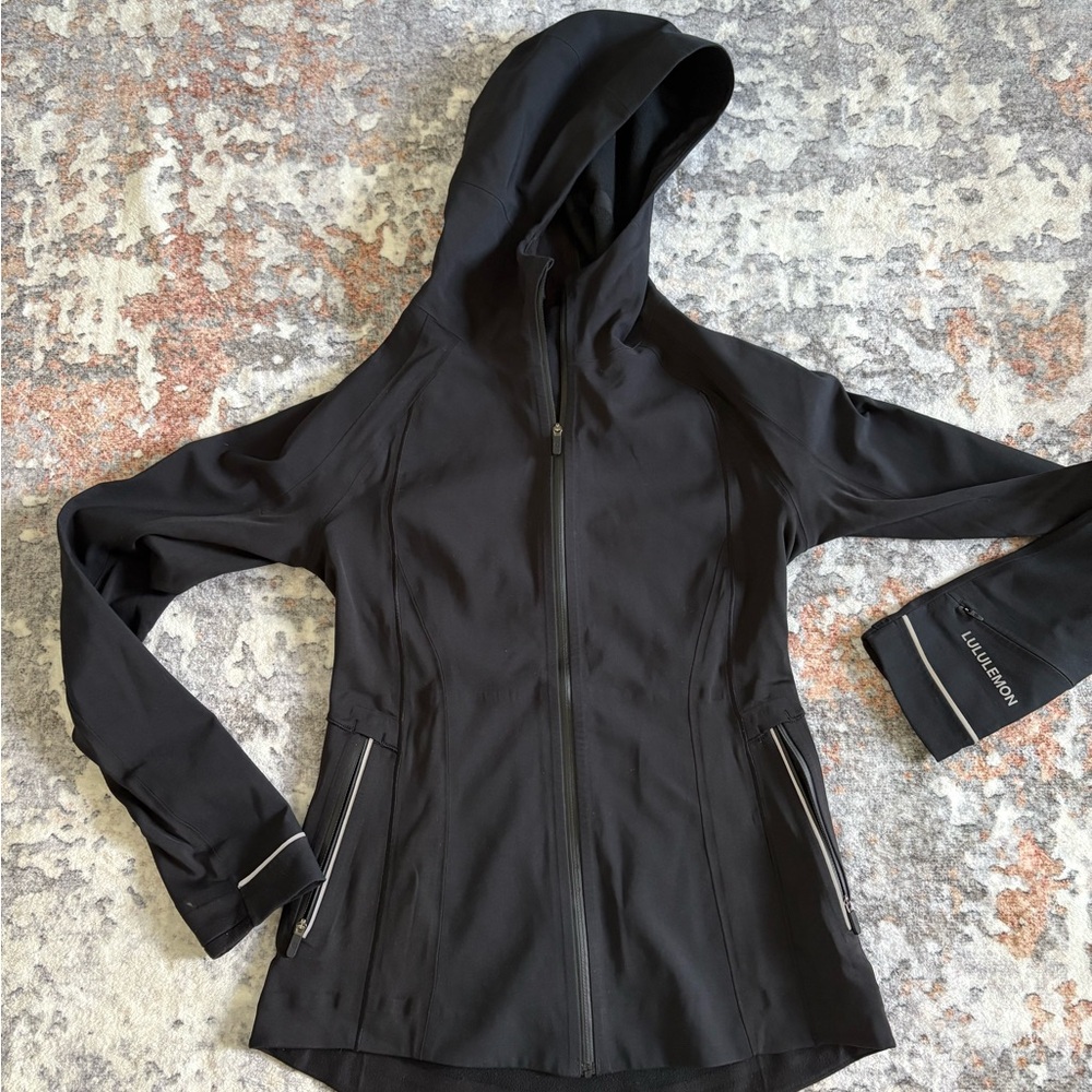 lululemon athletica Black Hooded Jacket